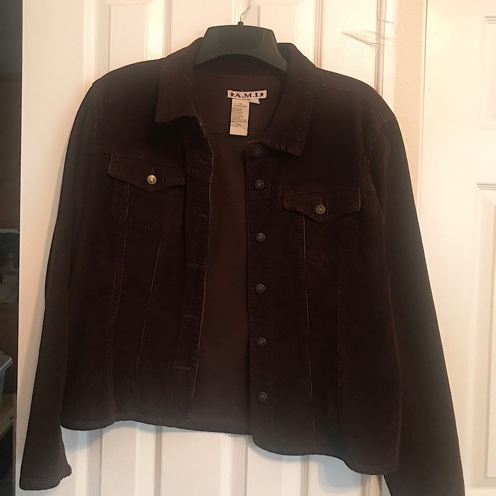 A.M.I. brown corduroy jacket XL